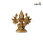Brass Hayagriva Idol – 3.2 Inch Height | Wisdom Deity Statue for Students & Study Table